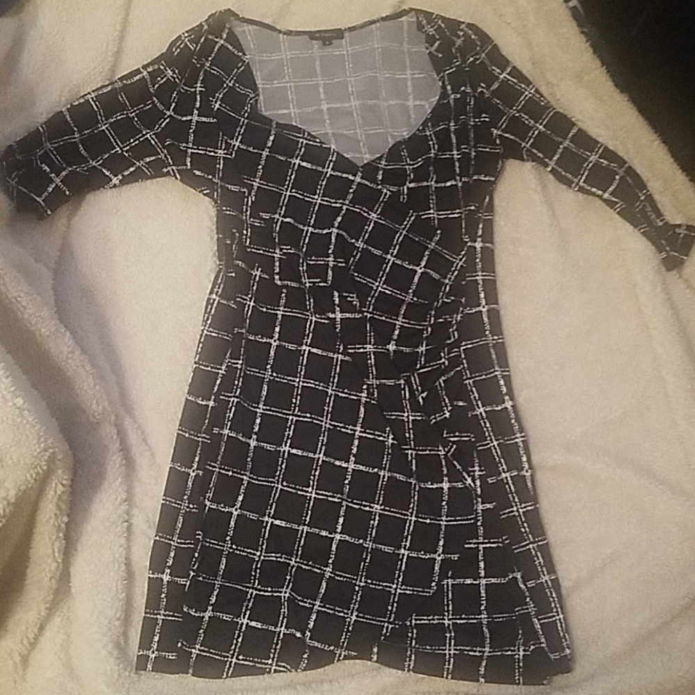 Faux wrap dress